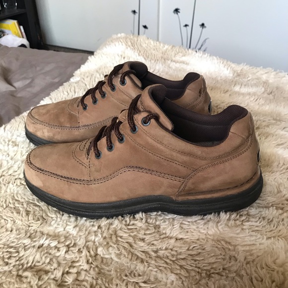 Chocolate Nubuck Rockport World Tour Walkers Rockport Shoes